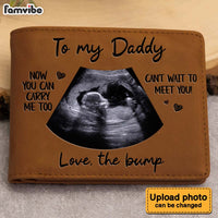 Personalized Photo To Daddy Now You Can Carry Me Too Leather Wallet 33753 thumb 1