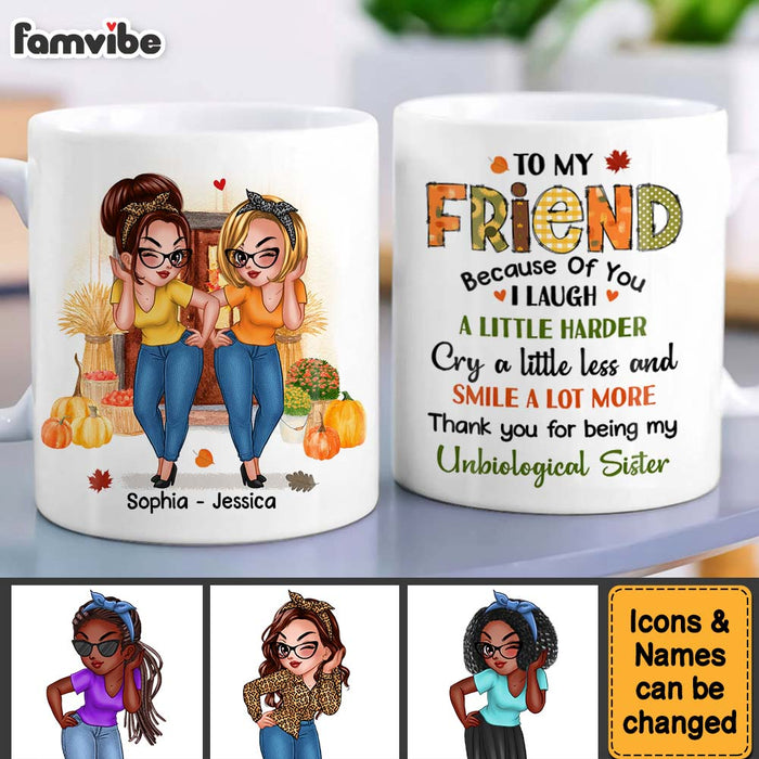 Personalized Gift For Friend Fall Vibes Because Of You Mug 33754 1