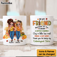 Personalized Gift For Friend Fall Vibes Because Of You Mug 33754 thumb 1