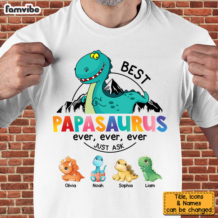 Personalized Gift For Papasaurus Shirt - Hoodie - Sweatshirt 33761 1