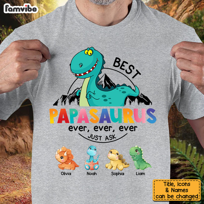 Personalized Gift For Papasaurus Shirt - Hoodie - Sweatshirt 33761 1