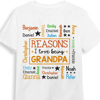 Personalized Gift For Grandpa Reasons I Love Being Word Art Shirt - Hoodie - Sweatshirt 33763 thumb 1