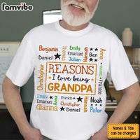 Personalized Gift For Grandpa Reasons I Love Being Word Art Shirt - Hoodie - Sweatshirt 33763 thumb 1
