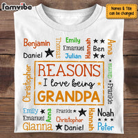 Personalized Gift For Grandpa Reasons I Love Being Word Art Shirt - Hoodie - Sweatshirt 33763 thumb 1