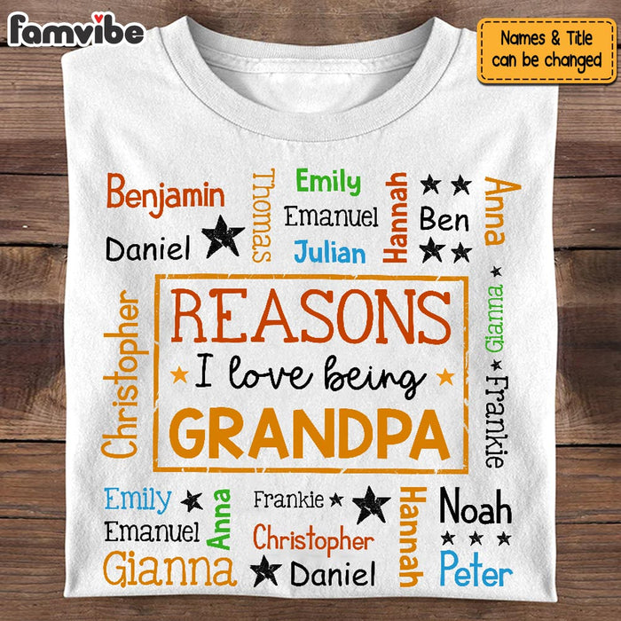 Personalized Gift For Grandpa Reasons I Love Being Word Art Shirt - Hoodie - Sweatshirt 33763 1