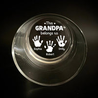 Personalized Gift For Grandpa Belongs To Whiskey Glass 33765 thumb 1