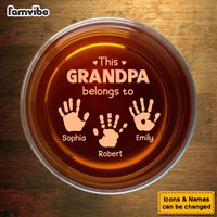 Personalized Gift For Grandpa Belongs To Whiskey Glass 33765 thumb 1