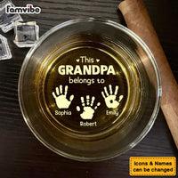 Personalized Gift For Grandpa Belongs To Whiskey Glass 33765 thumb 1