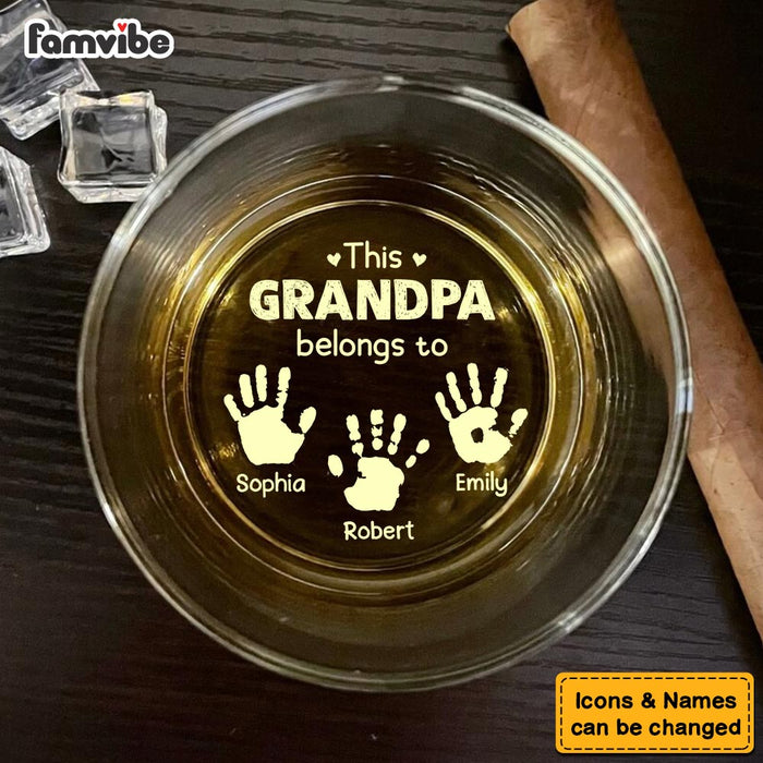 Personalized Gift For Grandpa Belongs To Whiskey Glass 33765 1
