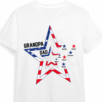 Personalized For Grandpa Stars Stripes And Dad Grandpa Shirt - Hoodie - Sweatshirt 33766 thumb 1