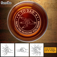 Personalized Gift For Dad From Reasons You Drink Whiskey Glass 33767 thumb 1