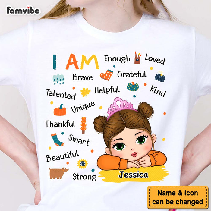 Personalized Gift For Granddaughter Fall Vibes I Am Kid T Shirt - Kid Hoodie - Kid Sweatshirt 33769 1