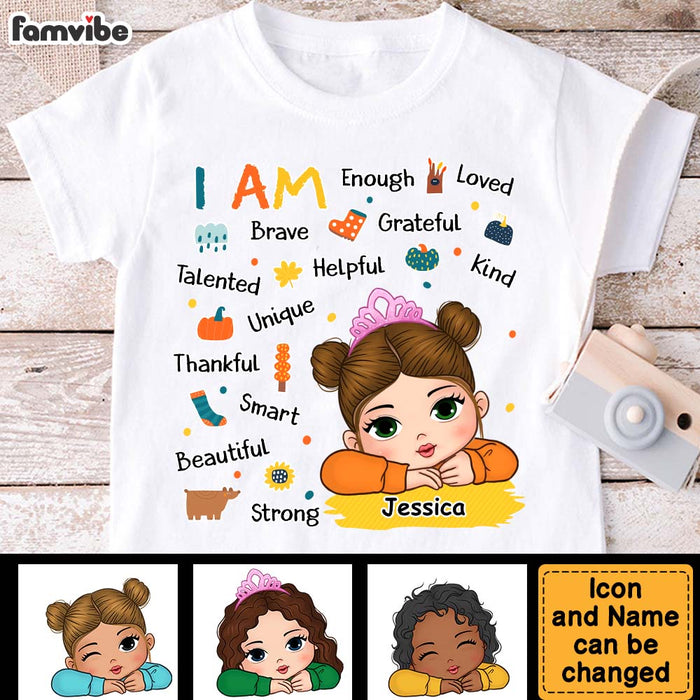 Personalized Gift For Granddaughter Fall Vibes I Am Kid T Shirt - Kid Hoodie - Kid Sweatshirt 33769 1