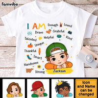 Personalized Gift For Granddaughter Fall Vibes I Am Kid T Shirt - Kid Hoodie - Kid Sweatshirt 33769 thumb 1