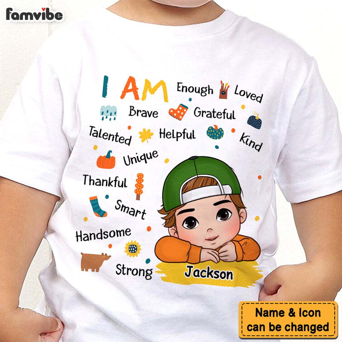 Personalized Gift For Granddaughter Fall Vibes I Am Kid T Shirt - Kid Hoodie - Kid Sweatshirt 33769 1