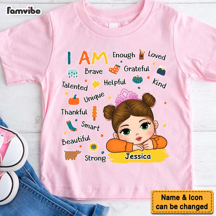 Personalized Gift For Granddaughter Fall Vibes I Am Kid T Shirt - Kid Hoodie - Kid Sweatshirt 33769 1