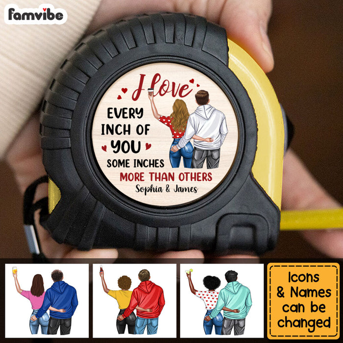 Personalized Gift For Husband I Love Every Inch Of You Tape Measure 33779 1