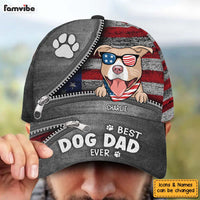 Personalized B st Dog Dad Dog Mom Ever 4TH Of July Cap 33780 thumb 1