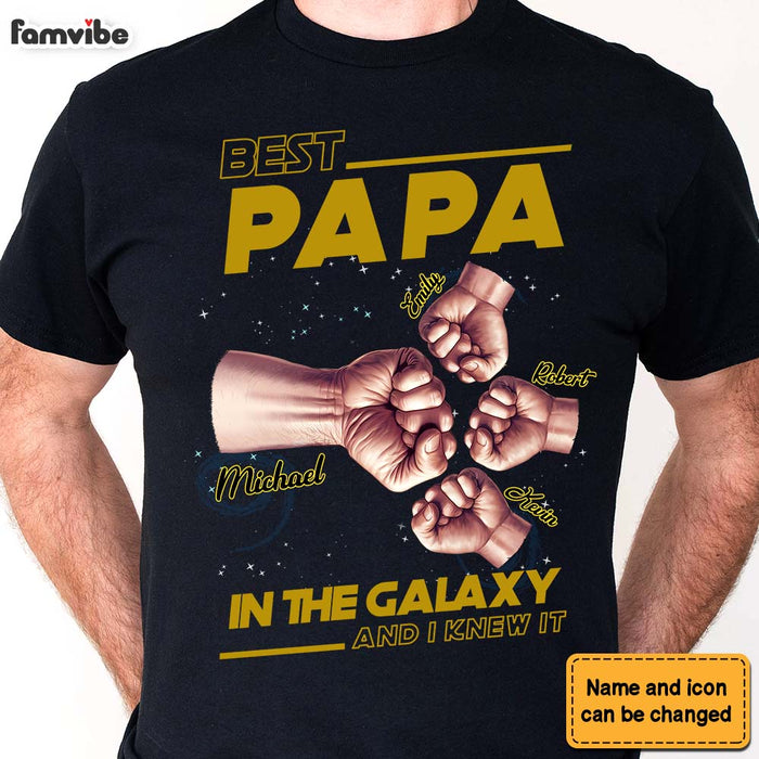 Personalized Gift For Grandpa In The Galaxy Shirt - Hoodie - Sweatshirt 33782 1