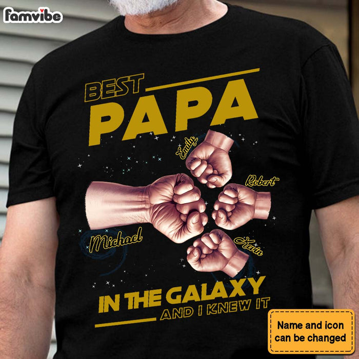 Personalized Gift For Grandpa In The Galaxy Shirt - Hoodie - Sweatshirt 33782 1