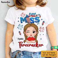 Personalized Gift for Granddaughter Miss Firecracker Kid T Shirt - Kid Hoodie - Kid Sweatshirt 33783 thumb 1
