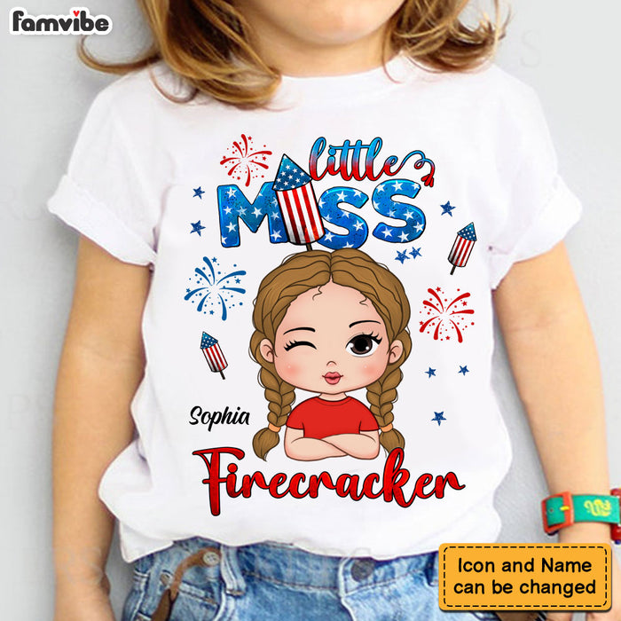 Personalized Gift for Granddaughter Miss Firecracker Kid T Shirt - Kid Hoodie - Kid Sweatshirt 33783 1