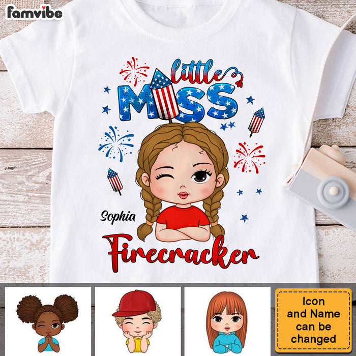 Personalized Gift for Granddaughter Miss Firecracker Kid T Shirt - Kid Hoodie - Kid Sweatshirt 33783 1
