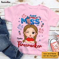 Personalized Gift for Granddaughter Miss Firecracker Kid T Shirt - Kid Hoodie - Kid Sweatshirt 33783 thumb 1