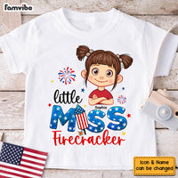 Personalized Gift for Granddaughter Little Miss Firecracker Kid T Shirt - Kid Hoodie - Kid Sweatshirt 33784 thumb 1