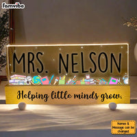 Personalized Gift For Teacher Back to School Acrylic Name Night Light 33785 thumb 1