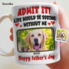 Personalized 3D Inflated Effect Dog Dad Mug 33787 1