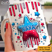 Personalized For Grandma 4TH Of July Nana With Cute Grandkids Mug 33794 thumb 1