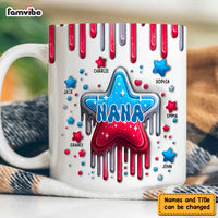 Personalized For Grandma 4TH Of July Nana With Cute Grandkids Mug 33794 thumb 1