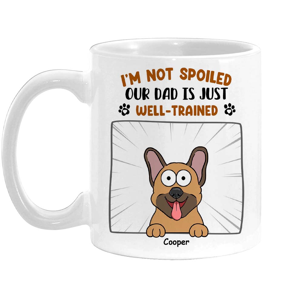 Personalized Gift For Dog Dad Well-Trained Mug 33800 Primary Mockup