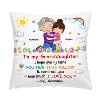 Personalized For Granddaughter Grandson Grandma Mom How Much I Love You Pillow 33825 thumb 1