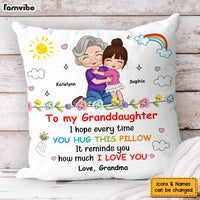 Personalized For Granddaughter Grandson Grandma Mom How Much I Love You Pillow 33825 thumb 1