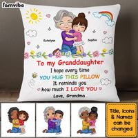Personalized For Granddaughter Grandson Grandma Mom How Much I Love You Pillow 33825 thumb 1