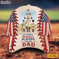 Personalized For Dad My Favorite Baseball Player Calls Me Dad Cap 33826 thumb 1