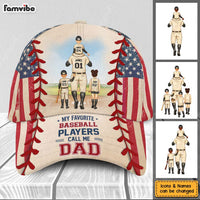 Personalized For Dad My Favorite Baseball Player Calls Me Dad Cap 33826 thumb 1