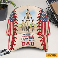 Personalized For Dad My Favorite Baseball Player Calls Me Dad Cap 33826 thumb 1