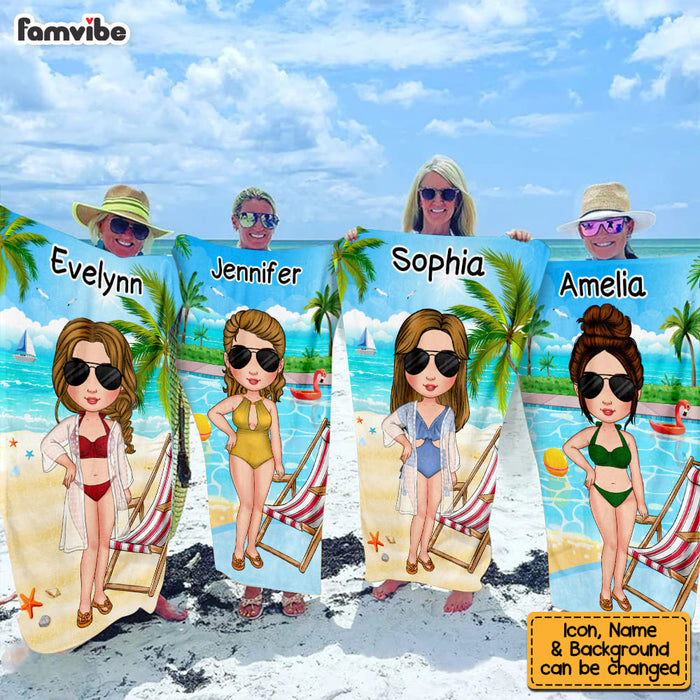 Personalized A Plash At The Pool Party And Beach Beach Towel 33827 1