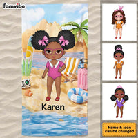 Personalized Summer Vacation Gift For Granddaughter Beach Towel 33828 thumb 1