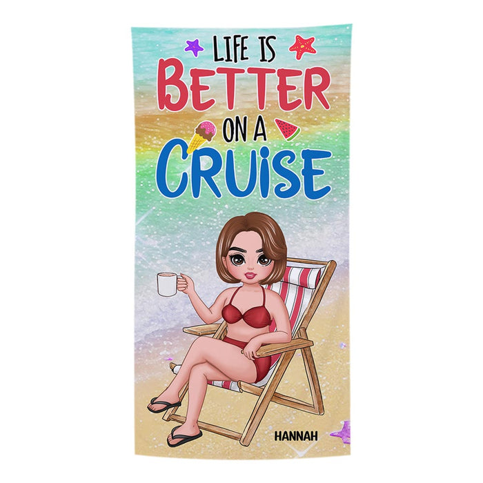 Personalized Gift For Traveling Lovers Beach Towel 33833 1