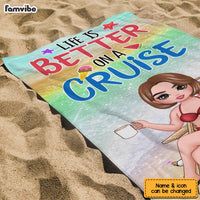 Personalized Gift For Traveling Lovers Beach Towel 33833 thumb 1