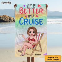 Personalized Gift For Traveling Lovers Beach Towel 33833 thumb 1