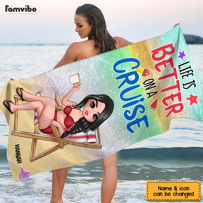 Personalized Gift For Traveling Lovers Beach Towel 33833 1