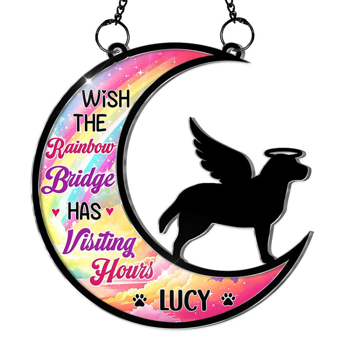 Gift For Dog Lover Rainbow Bridge Memo Acrylic Suncatcher Ornament 33837 1