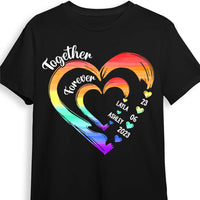 Personalized Together Forever Love Is Love Sweetheart Pride Couple Shirt - Hoodie - Sweatshirt 33841 thumb 1