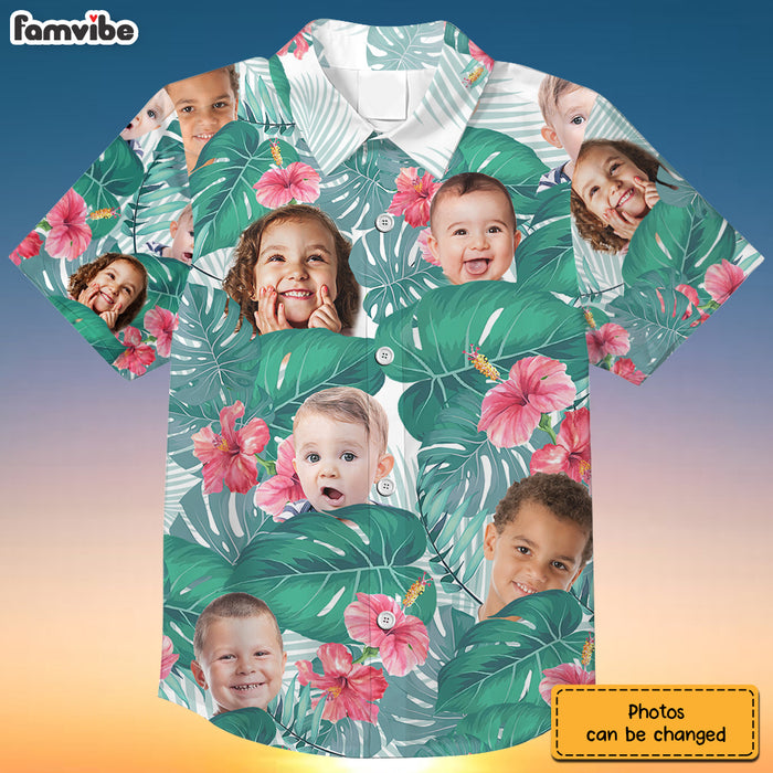 Personalized For Family Custom Photo Funny Family Face Hawaiian Shirt 33844 1
