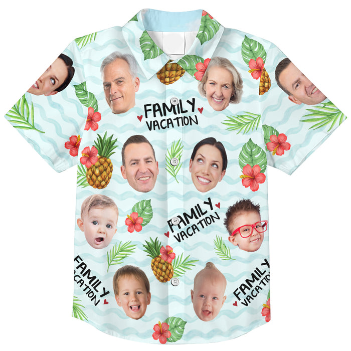 Personalized Photo Family Vacation Hawaiian Shirt 33847 1